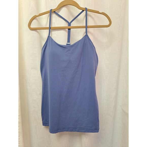 Lululemon athletica Power Y Tank Size 8 Blue - Picture 2 of 7